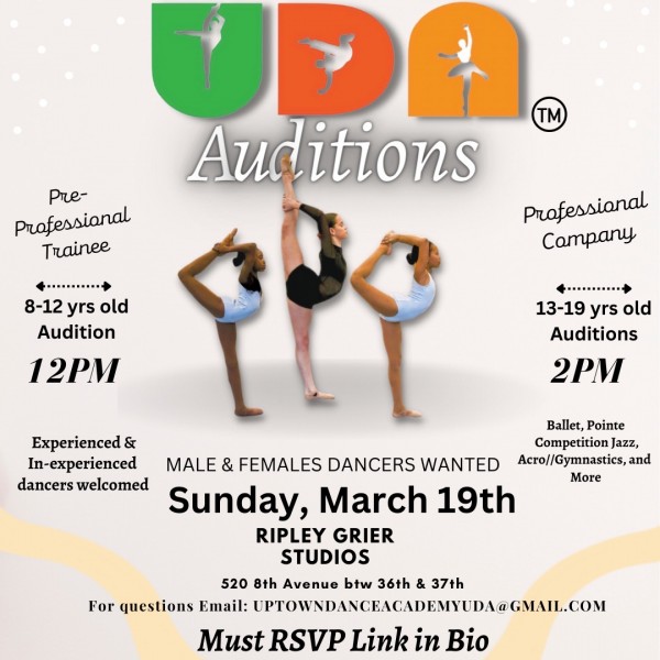 Uptown Dance Academy Auditions age 8-19