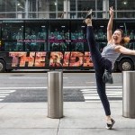 Dancer in front of Bus