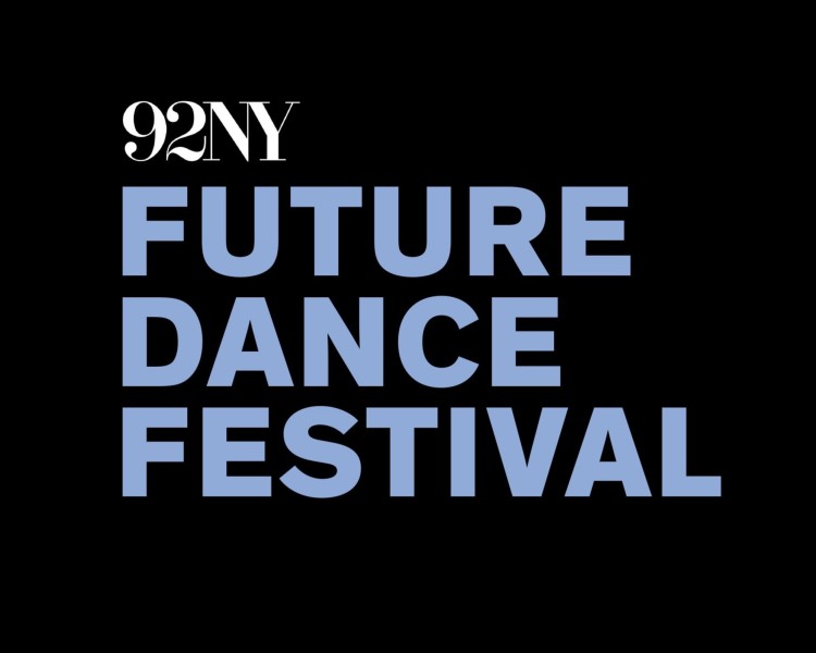 Blue text on a Black background reads 92NY Future Dance Festival