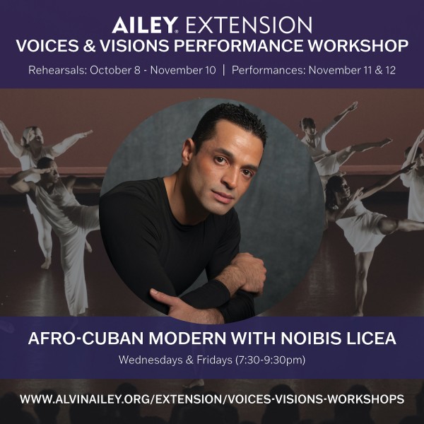 Voices and Visions Student Performance Workshop - Afro-Cuban Modern with Noibis Licea