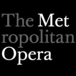 Black and white Metropolitan Opera logo