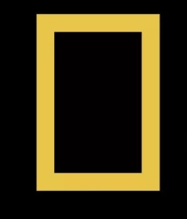 National Geographic logo on black background 
