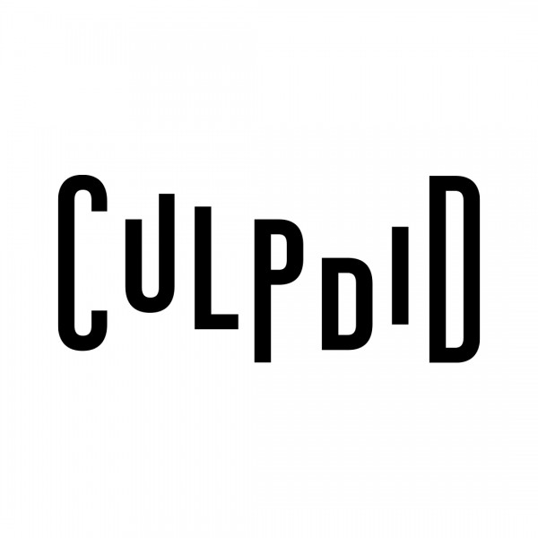 Black text that reads "culpdid" on a white background