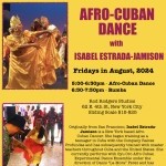 Afro-Cuban Dance Classes in the Lower East Side with Isabel Estrada-Jamison