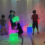 Kids playing CREA games