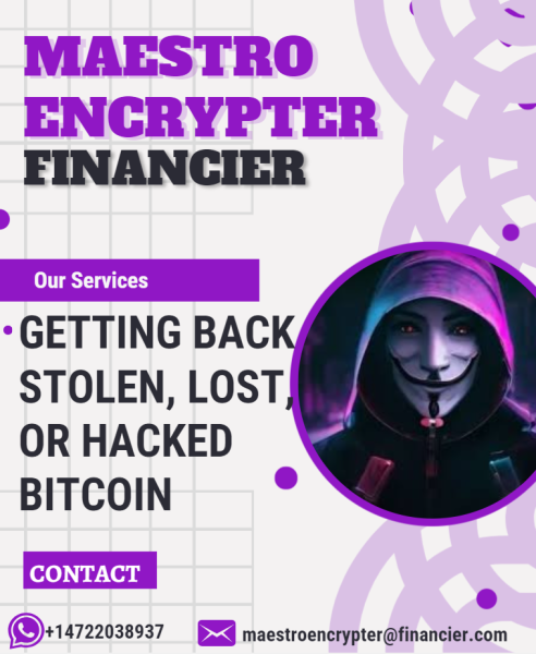 HOW TO RECOVER FROM AN UNLACRATIVE BITCOIN INVESTMENT WITH THE HELP OF MAESTRO ENCRYPTER FINANCIER