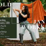 Flyer for Unfold January Workshops hosted by Unbound Dance Collective. 