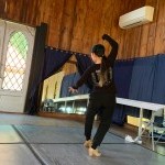 Flamenco Artist Moving In A Sunlit Studio