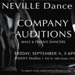 Neville Dance seeks Male & Female Company and Apprentice Dancers