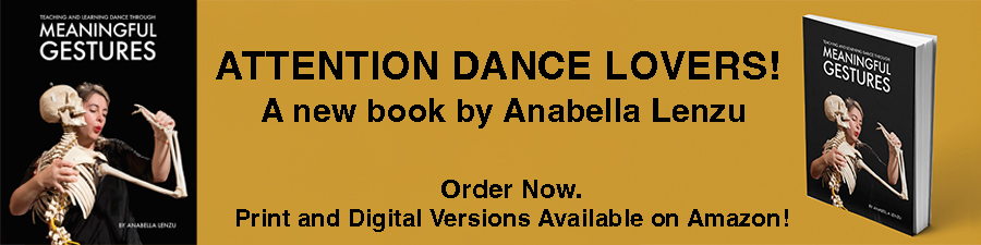 New dance book by Anabella Lenzu called Teaching and Learning Dance through Meaningful Gestures