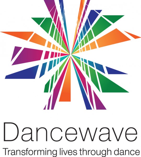 dancewave logo - multicolor burst