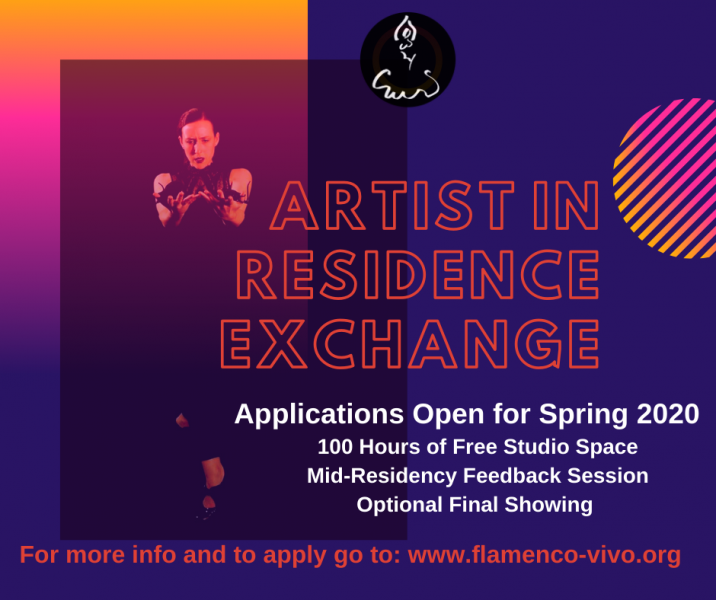 Applications Open for Spring 2020  100 Hours of Free Studio Space, Mid-Residency Feedback Session, Optional Final Showing
