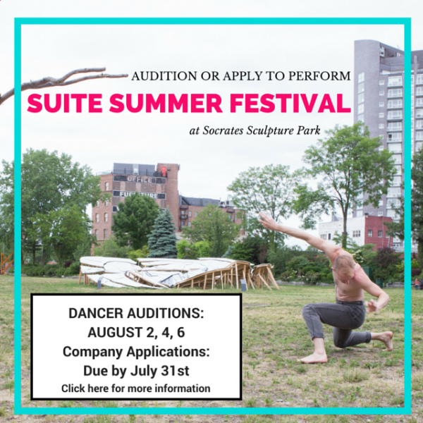 Final Audition August 6th. Suite Summer Festival: Two Opportunities