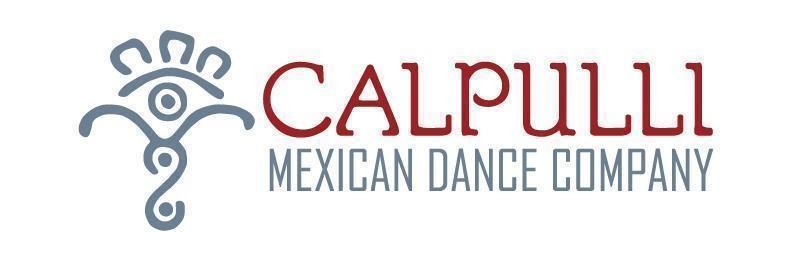 Logo showing Calpulli Mexican Dance Company in red and gray text