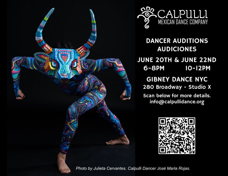 Calpulli Mexican Dance Company Audition QR Code