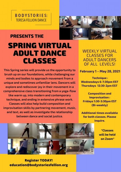 BodyStories Presents Weekly Virtual Company Classes