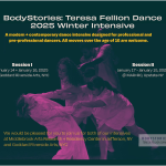 A BodyStories: Teresa Fellion Dance postcard with details about the winter intensive