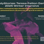 A BodyStories: Teresa Fellion Dance postcard with details about the winter intensive