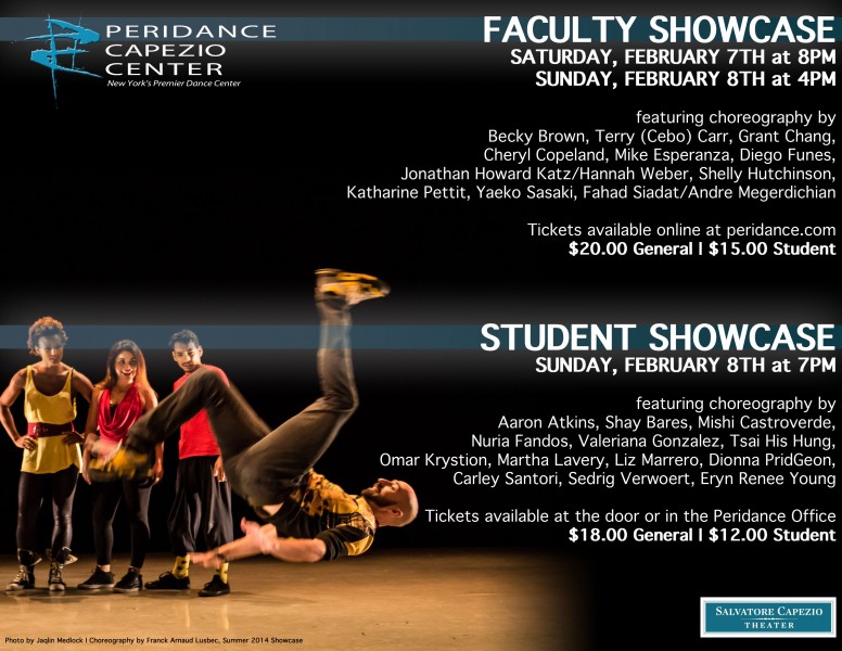Peridance Capezio Center's Winter 2015 Faculty and Student Showcases