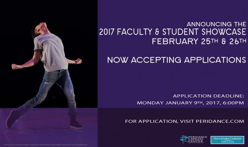 Apply of Peridance's 2017 Faculty & Student Winter Showcase!