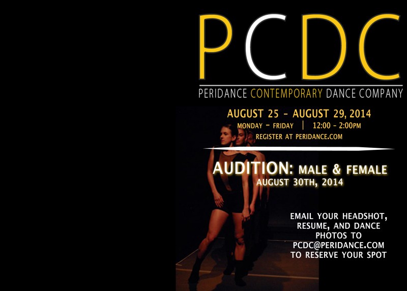 Peridance Contemporary Dance Company Male & Female Audition