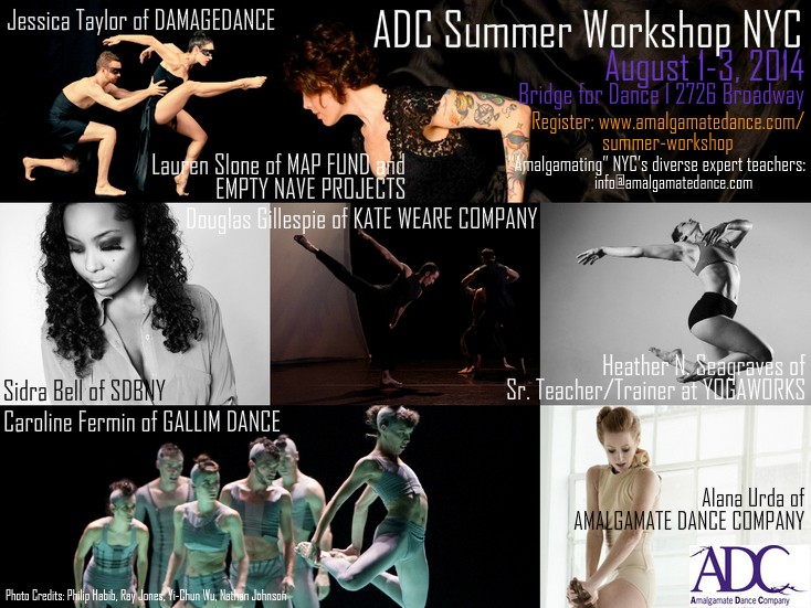 Amalgamate Dance Company - Summer Workshop Scholarship Opportunity