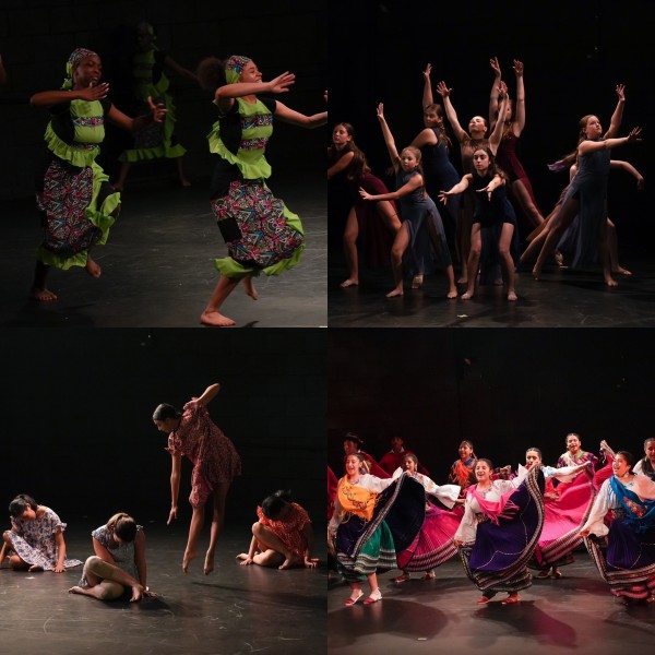 Colllage of Youth Dance Performers performing onstage