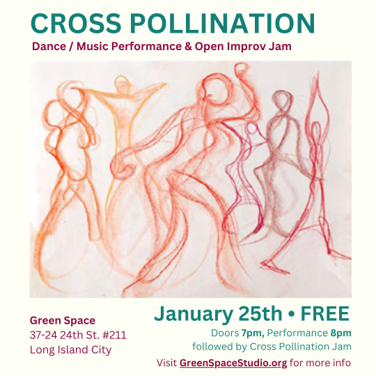 Flyer with multi colored drawings of dancers