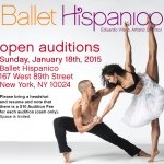 OPEN AUDITIONS  for Ballet Hispanico