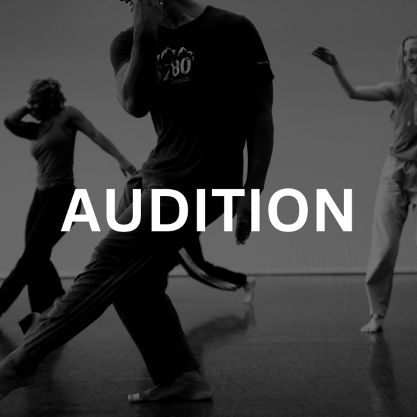  Black and white photo of DDD dancers with the text "Audition" written across the image.