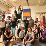 Group of BIPOC dancers who attended our 2018 Scholarship Audition Class and the Fly-by-Night company members who helped.