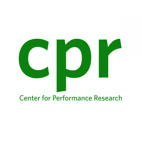 Center for Performance Research logo in green.