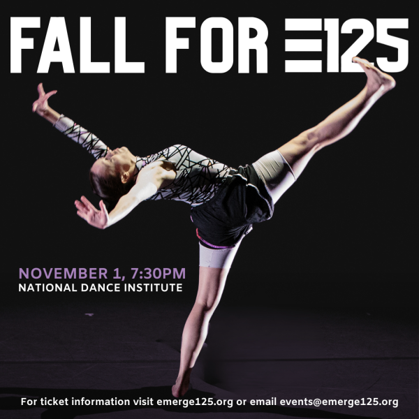 Fall for E125, depicts a female dancer in a layout