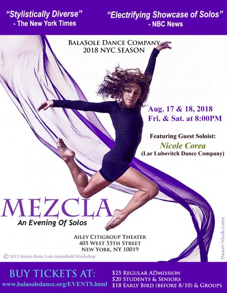 BalaSole Dance Company at Ailey Citigroup Theater - Aug. 17 & 18, 2018