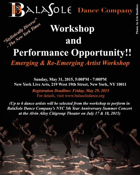 Workshop/Performance Opportunity - BalaSole Dance Company