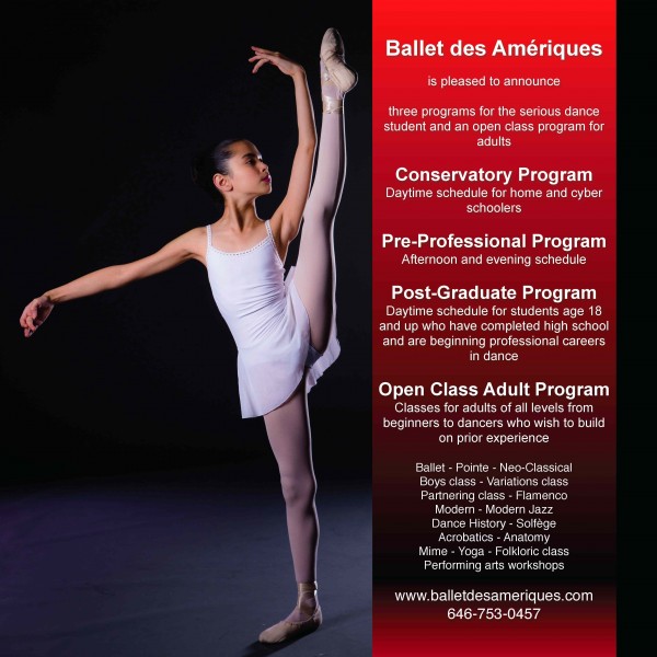 Teaching Positions at Ballet des Amériques
