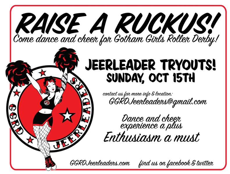 Join the Gotham Girls Roller Derby Jeerleaders for 2017!