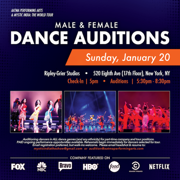 Company & Tour Auditions (MALE & FEMALE DANCERS) Dance/NYC