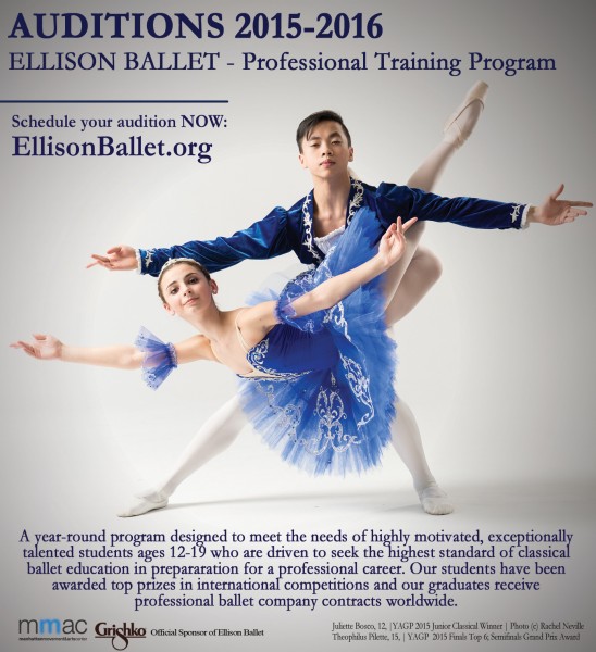 AUDITION - Ellison Ballet Professional Training Program