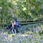 Dancer in garden maze