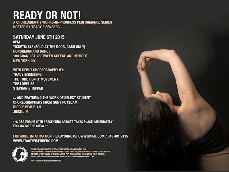 Ready or Not! NEW Dance on June 6th!