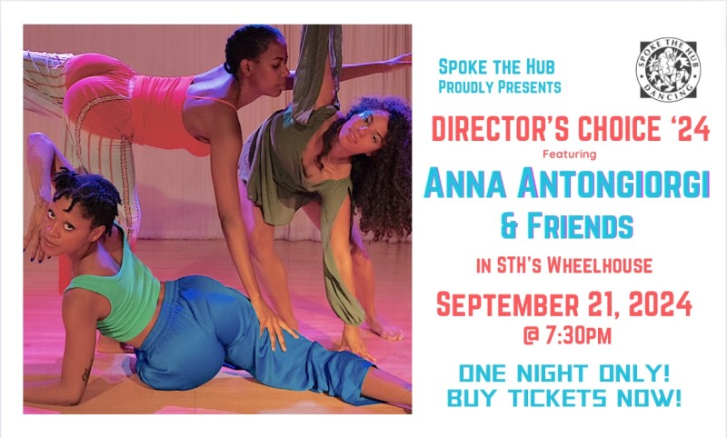 A night of new performances by Spoke the hub's 2024 Director's Choice winner Anna Antongiorgi