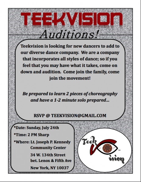 Teekvision Auditions