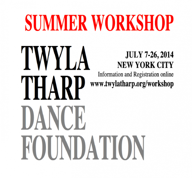 TWYLA THARP Summer Workshop