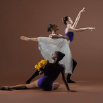 Three Posed Young Ballet Dancers 