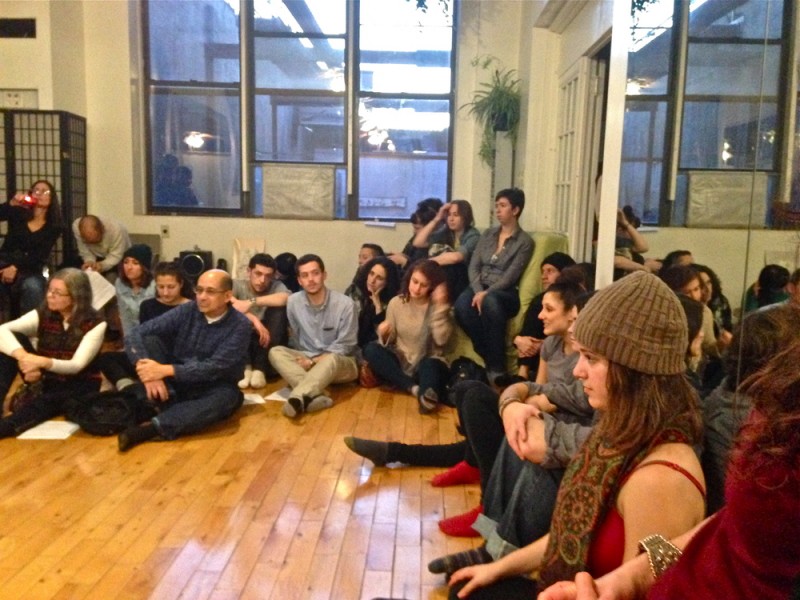 Group of audience members sitting 