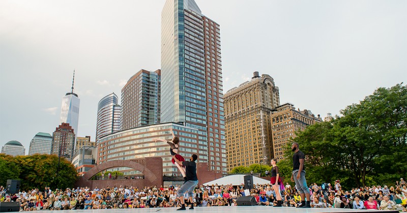 Audiences at the Battery Dance Festival 2014