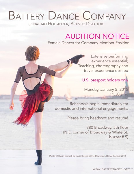 Female Dancer for Company Member Position