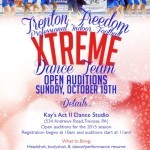 Dancers for the XTREME Dance Team of The Trenton Freedom Professional Indoor Football Team