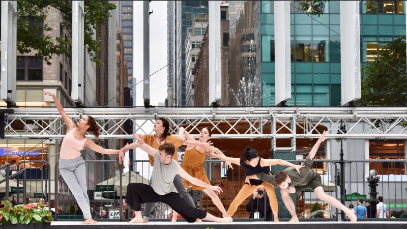Bennyroyce Dance performing "In Pursuit" at Bryant Park Presents 2017